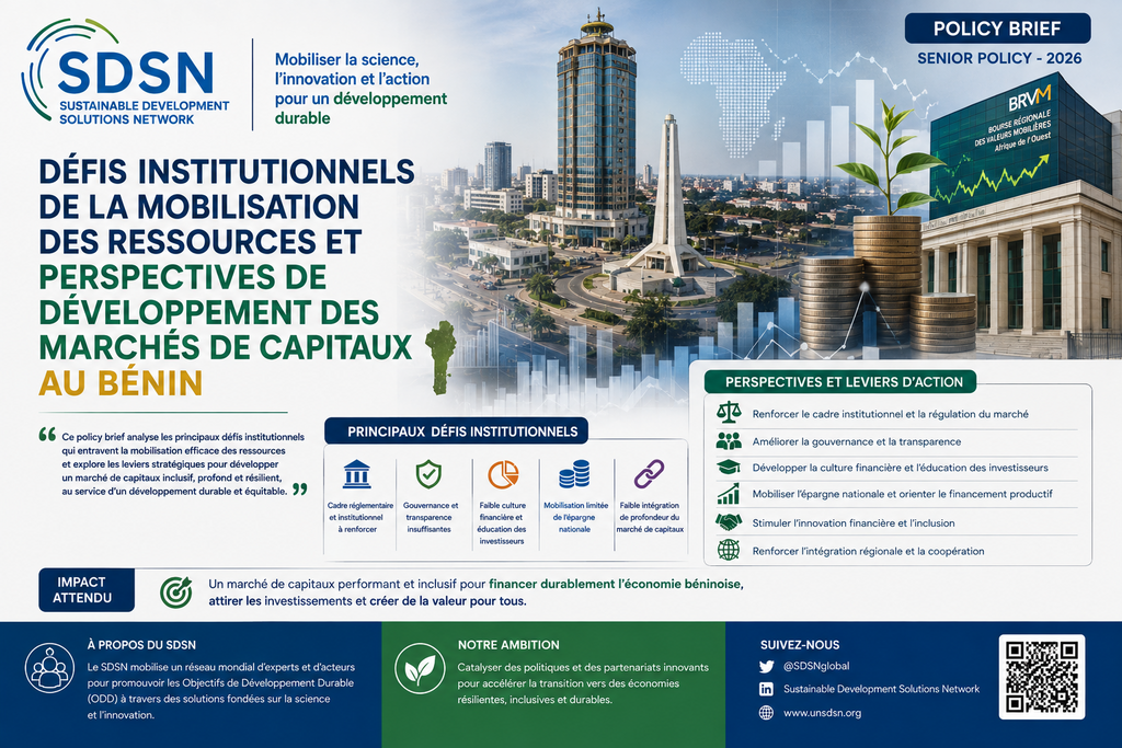 Couverture de : Défis institutionnels de la mobilisation des ressources et perspectives de développement des marchés de capitaux au Bénin