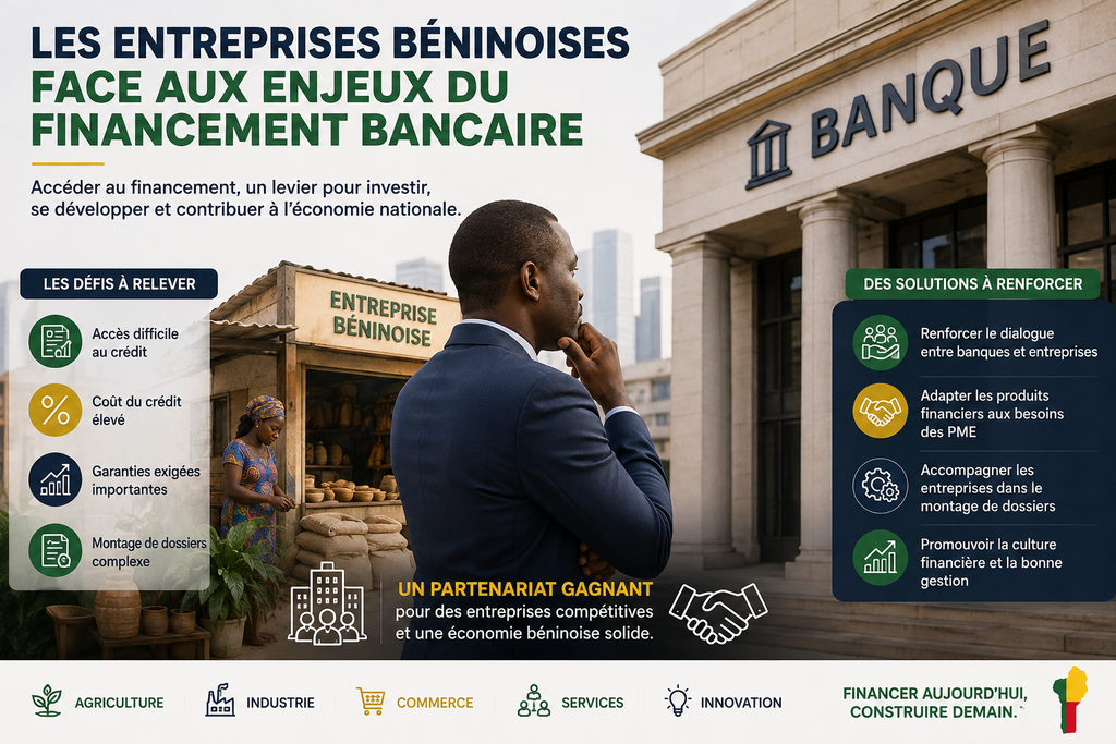 Couverture de : Les entreprises béninoises face aux enjeux du financement bancaire